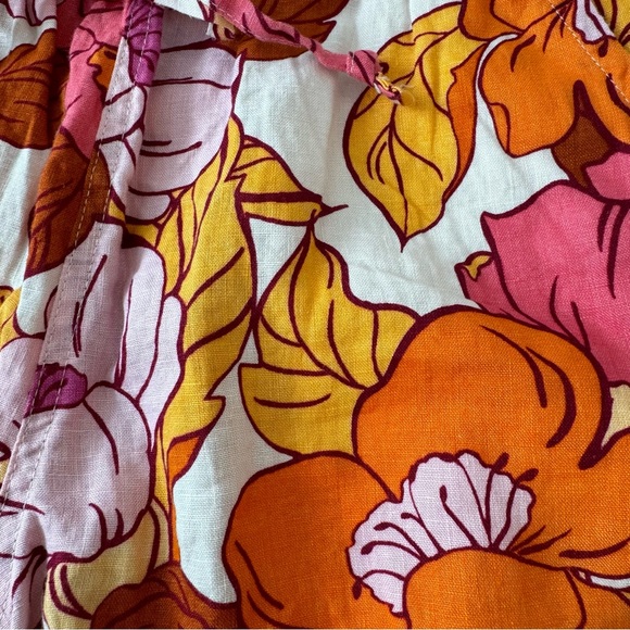 RACHEL ROY Floral Print Linen Shorts - Picture 3 of 6